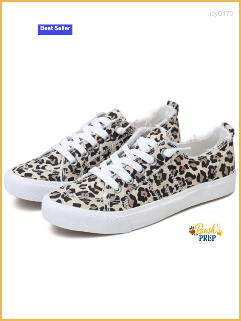 Women's Canvas Slip On Fashion Sneaker Leopard Print